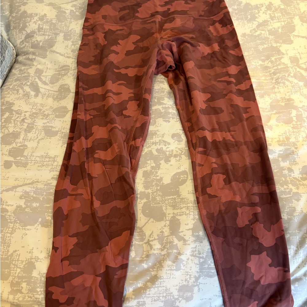 lululemon athletica Rust Camo Leggings